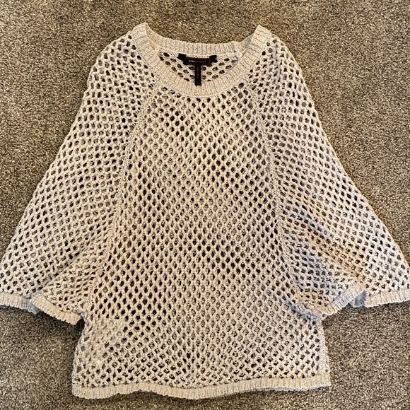 BCBGMaxazria Top Kara BatWing Crochet Size XS - Picture 2 of 8